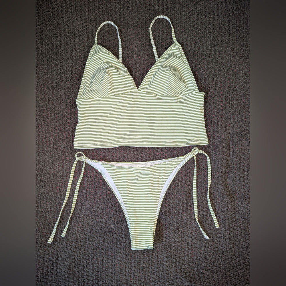 Striped Bikini Set